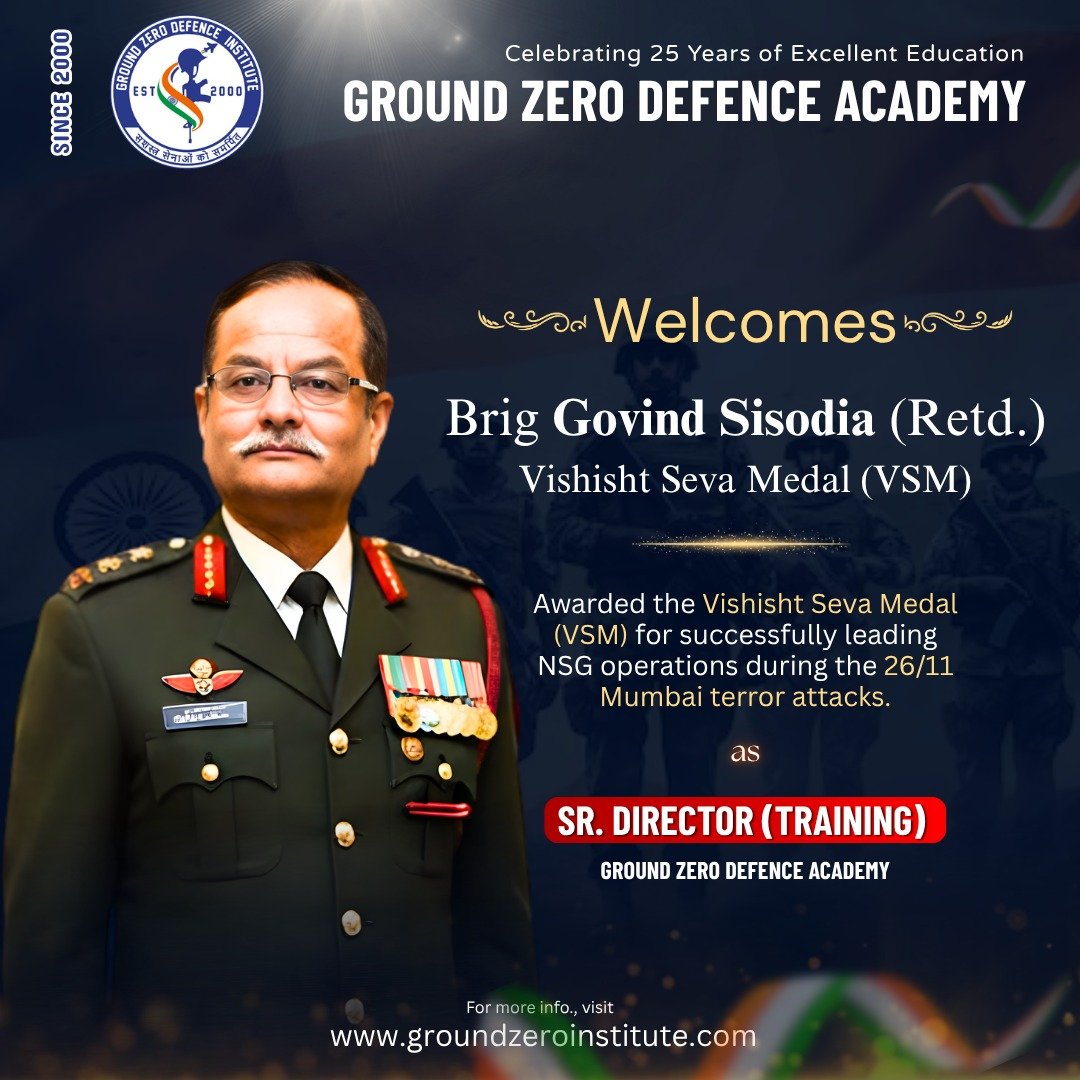 Brigadier Govind Singh Sisodia (Retired) 2 NDA Coaching in Dehradun
